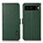Custodia Portafoglio In Pelle Cover con Supporto B03H per Google Pixel 7 5G Verde