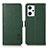 Custodia Portafoglio In Pelle Cover con Supporto B03H per Oppo Reno7 A Verde