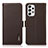 Custodia Portafoglio In Pelle Cover con Supporto B03H per Samsung Galaxy A23 5G Marrone