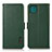 Custodia Portafoglio In Pelle Cover con Supporto B03H per Samsung Galaxy F42 5G Verde