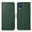 Custodia Portafoglio In Pelle Cover con Supporto B03H per Samsung Galaxy M12 Verde