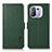 Custodia Portafoglio In Pelle Cover con Supporto B03H per Xiaomi Mi 11 Pro 5G Verde