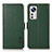 Custodia Portafoglio In Pelle Cover con Supporto B03H per Xiaomi Mi 12 Lite 5G Verde