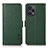 Custodia Portafoglio In Pelle Cover con Supporto B03H per Xiaomi Poco F5 5G Verde