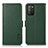 Custodia Portafoglio In Pelle Cover con Supporto B03H per Xiaomi Poco M3 Verde