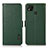 Custodia Portafoglio In Pelle Cover con Supporto B03H per Xiaomi Redmi 9C NFC Verde
