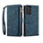 Custodia Portafoglio In Pelle Cover con Supporto B03S per Samsung Galaxy A33 5G Blu