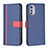 Custodia Portafoglio In Pelle Cover con Supporto B04F per Motorola Moto E32