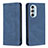 Custodia Portafoglio In Pelle Cover con Supporto B04F per Motorola Moto Edge X30 5G Blu