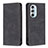 Custodia Portafoglio In Pelle Cover con Supporto B04F per Motorola Moto Edge X30 5G Nero