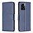 Custodia Portafoglio In Pelle Cover con Supporto B04F per Oppo A56S 5G Blu