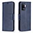 Custodia Portafoglio In Pelle Cover con Supporto B04F per Oppo A94 4G Blu