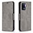 Custodia Portafoglio In Pelle Cover con Supporto B04F per Oppo A94 4G Grigio