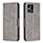 Custodia Portafoglio In Pelle Cover con Supporto B04F per Oppo F21s Pro 4G Grigio