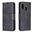 Custodia Portafoglio In Pelle Cover con Supporto B04F per Samsung Galaxy A20e Nero