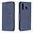 Custodia Portafoglio In Pelle Cover con Supporto B04F per Samsung Galaxy A40s Blu
