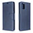 Custodia Portafoglio In Pelle Cover con Supporto B04F per Samsung Galaxy A51 4G Blu