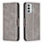 Custodia Portafoglio In Pelle Cover con Supporto B04F per Samsung Galaxy F23 5G Grigio