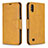 Custodia Portafoglio In Pelle Cover con Supporto B04F per Samsung Galaxy M10