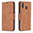 Custodia Portafoglio In Pelle Cover con Supporto B04F per Samsung Galaxy M20