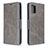 Custodia Portafoglio In Pelle Cover con Supporto B04F per Samsung Galaxy M40S Grigio