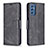 Custodia Portafoglio In Pelle Cover con Supporto B04F per Samsung Galaxy M52 5G Nero
