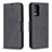 Custodia Portafoglio In Pelle Cover con Supporto B04F per Samsung Galaxy Note 20 5G Nero