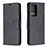 Custodia Portafoglio In Pelle Cover con Supporto B04F per Samsung Galaxy Note 20 Ultra 5G Nero