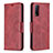 Custodia Portafoglio In Pelle Cover con Supporto B04F per Vivo Y20s Rosso