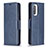 Custodia Portafoglio In Pelle Cover con Supporto B04F per Xiaomi Mi 11i 5G Blu