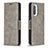 Custodia Portafoglio In Pelle Cover con Supporto B04F per Xiaomi Mi 11X 5G Grigio