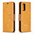 Custodia Portafoglio In Pelle Cover con Supporto B04F per Xiaomi Poco M3 Marrone Chiaro