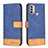 Custodia Portafoglio In Pelle Cover con Supporto B05F per Motorola Moto E20