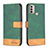 Custodia Portafoglio In Pelle Cover con Supporto B05F per Motorola Moto E20