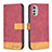 Custodia Portafoglio In Pelle Cover con Supporto B05F per Motorola Moto E32