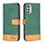 Custodia Portafoglio In Pelle Cover con Supporto B05F per Motorola Moto E32s