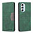 Custodia Portafoglio In Pelle Cover con Supporto B05F per Motorola Moto Edge 30 Pro 5G Verde