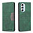 Custodia Portafoglio In Pelle Cover con Supporto B05F per Motorola Moto Edge Plus (2022) 5G Verde
