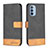 Custodia Portafoglio In Pelle Cover con Supporto B05F per Motorola Moto G41 Nero