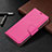 Custodia Portafoglio In Pelle Cover con Supporto B05F per Samsung Galaxy S23 Plus 5G Rosa Caldo