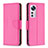 Custodia Portafoglio In Pelle Cover con Supporto B05F per Xiaomi Mi 12 5G Rosa Caldo