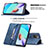 Custodia Portafoglio In Pelle Cover con Supporto B05F per Xiaomi Redmi 10 (2022)