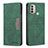 Custodia Portafoglio In Pelle Cover con Supporto B06F per Motorola Moto E20 Verde