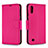 Custodia Portafoglio In Pelle Cover con Supporto B06F per Samsung Galaxy A10 Rosa Caldo