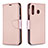 Custodia Portafoglio In Pelle Cover con Supporto B06F per Samsung Galaxy A40s Oro Rosa