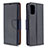 Custodia Portafoglio In Pelle Cover con Supporto B06F per Samsung Galaxy A41 Nero