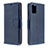 Custodia Portafoglio In Pelle Cover con Supporto B06F per Samsung Galaxy A51 4G Blu