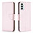 Custodia Portafoglio In Pelle Cover con Supporto B06F per Samsung Galaxy F23 5G Oro Rosa