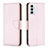 Custodia Portafoglio In Pelle Cover con Supporto B06F per Samsung Galaxy M23 5G Oro Rosa
