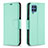 Custodia Portafoglio In Pelle Cover con Supporto B06F per Samsung Galaxy M32 4G Verde